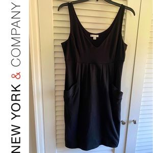 New York & Company Black Dress w/ Pockets